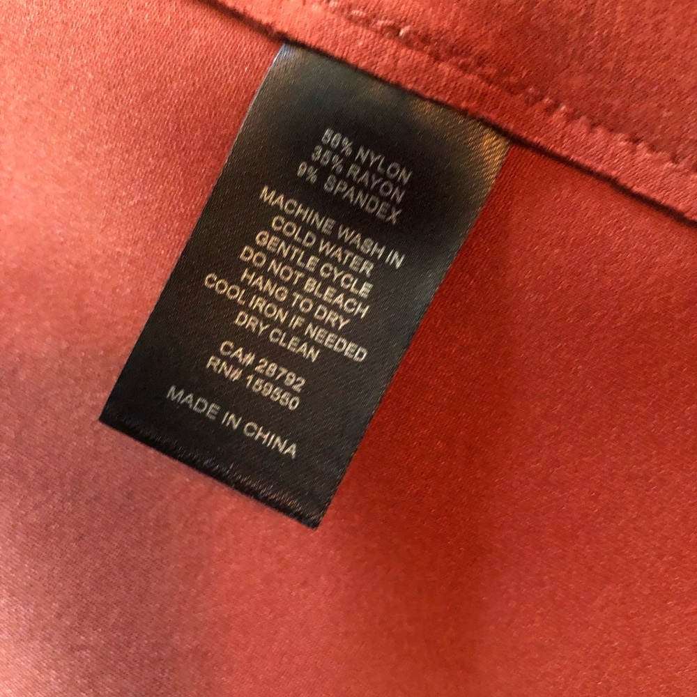 Elegant Rust Women's Coat - Picture 8 of 8